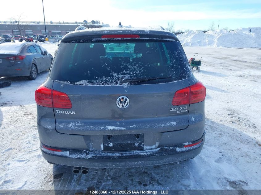 2012 Volkswagen Tiguan 2.0 Tsi Comfortline/2.0 Tsi Highline/2.0 Tsi Trendline VIN: WVGBV7AX7CW001268 Lot: 12483360X