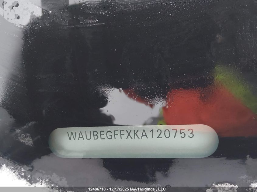 2019 Audi A3 45 Komfort VIN: WAUBEGFFXKA120753 Lot: 12486718