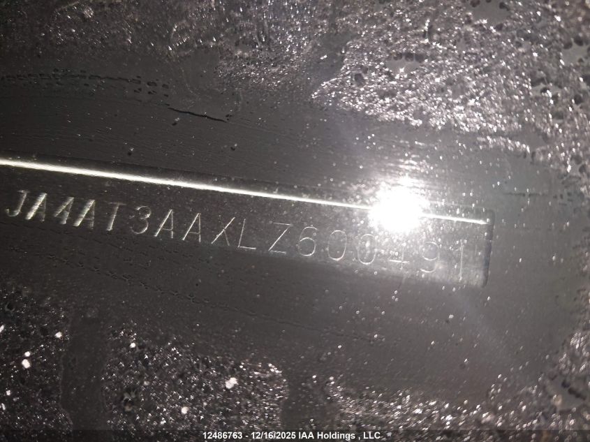 2020 Mitsubishi Eclipse Cross Es VIN: JA4AT3AAXLZ600491 Lot: 12486763