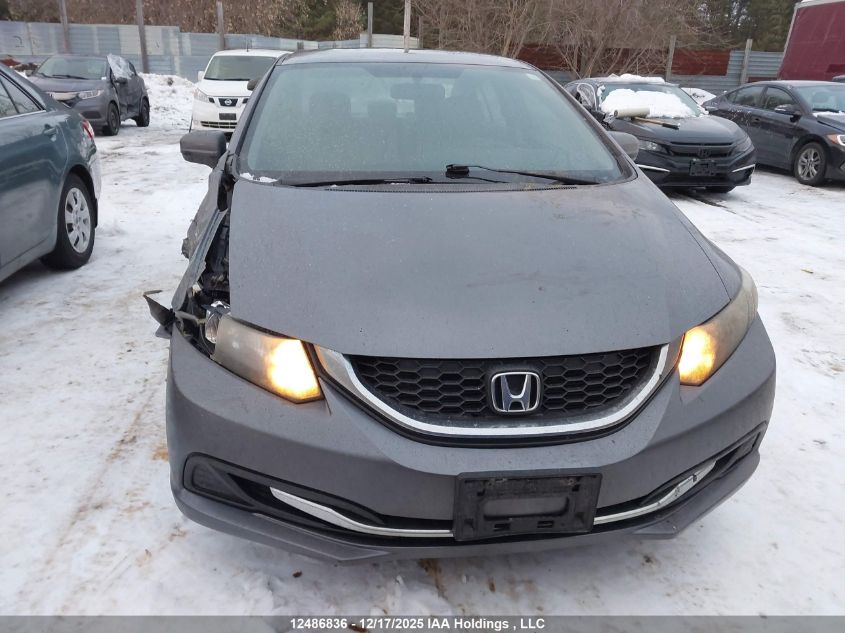 2014 Honda Civic Lx VIN: 2HGFB2F42EH018451 Lot: 12486836