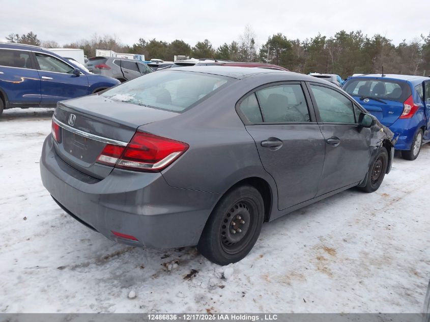 2014 Honda Civic Lx VIN: 2HGFB2F42EH018451 Lot: 12486836