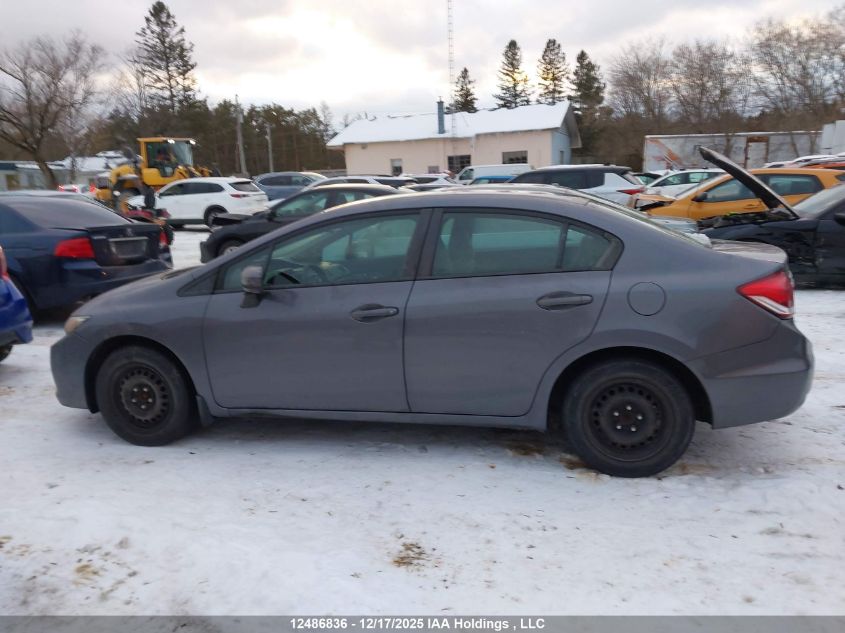 2014 Honda Civic Lx VIN: 2HGFB2F42EH018451 Lot: 12486836