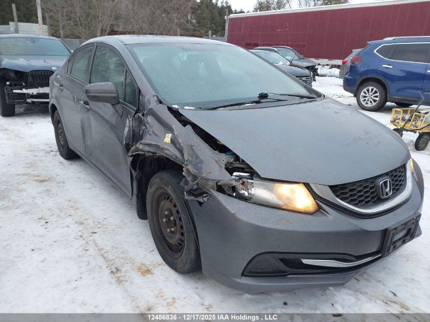 2014 Honda Civic Lx VIN: 2HGFB2F42EH018451 Lot: 12486836