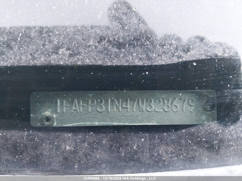 2007 Ford Focus Zx3/S/Se/Ses VIN: 1FAFP31N47W328679 Lot: 12486866