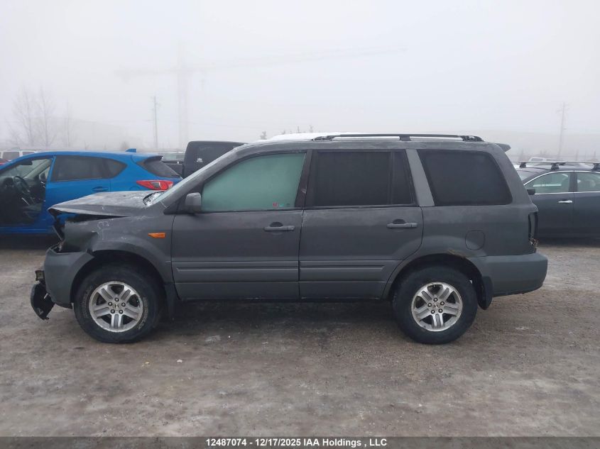 2008 Honda Pilot Exl VIN: 5FNYF18678B503554 Lot: 12487074
