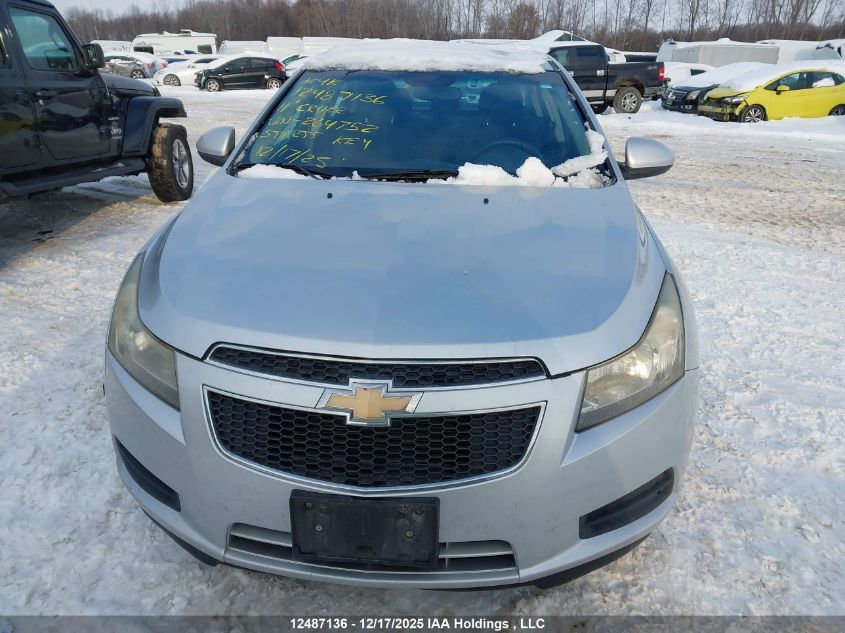 2011 Chevrolet Cruze Lt VIN: 1G1PF5S94B7264752 Lot: 12487136