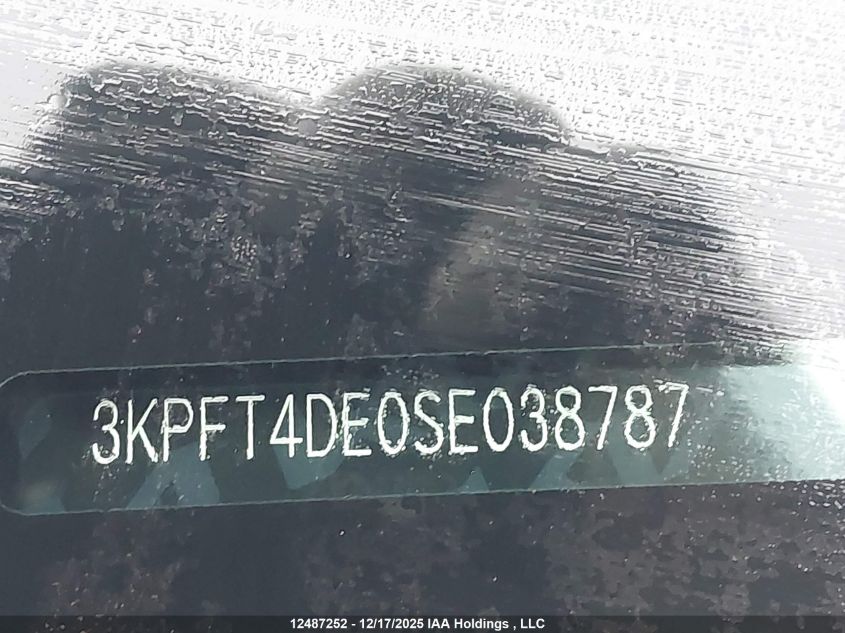 2025 Kia K4 Lx VIN: 3KPFT4DE0SE038787 Lot: 12487252