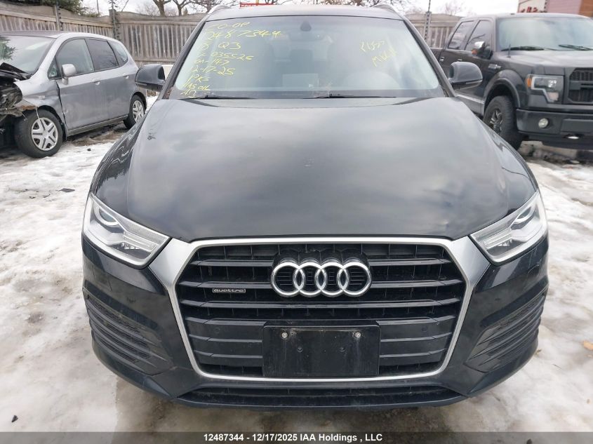 2018 Audi Q3 2.0T Progressiv VIN: WA1JCCFS4JR035525 Lot: 12487344