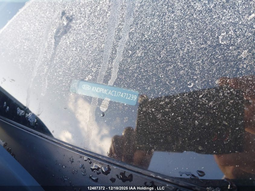 2018 Kia Sportage Lx VIN: KNDPMCAC1J7471239 Lot: 12487372