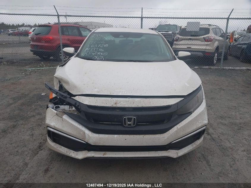 2019 Honda Civic Lx VIN: 2HGFC2F51KH037218 Lot: 12487494