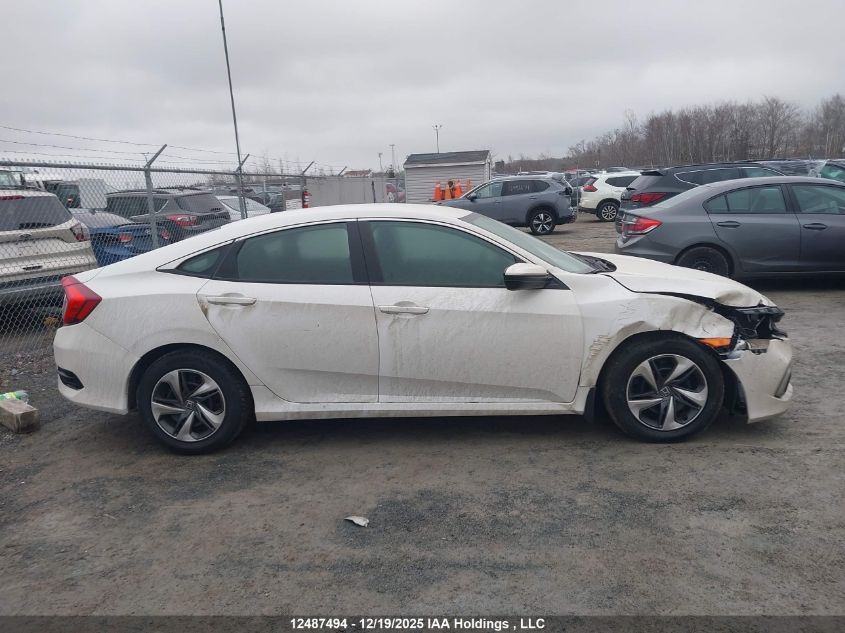 2019 Honda Civic Lx VIN: 2HGFC2F51KH037218 Lot: 12487494