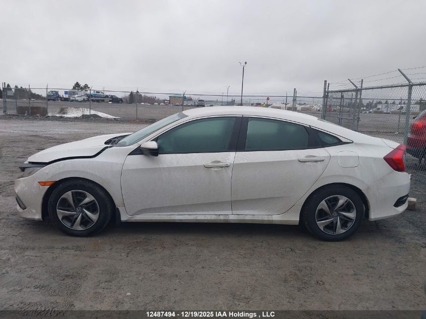 2019 Honda Civic Lx VIN: 2HGFC2F51KH037218 Lot: 12487494