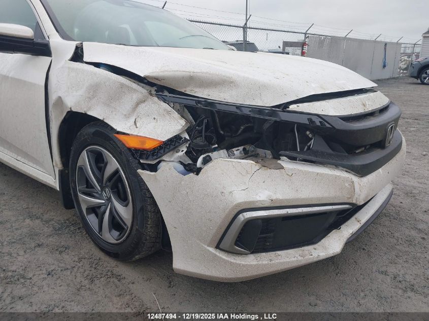 2019 Honda Civic Lx VIN: 2HGFC2F51KH037218 Lot: 12487494