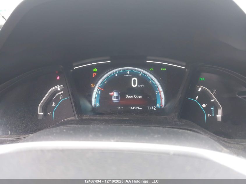 2019 Honda Civic Lx VIN: 2HGFC2F51KH037218 Lot: 12487494