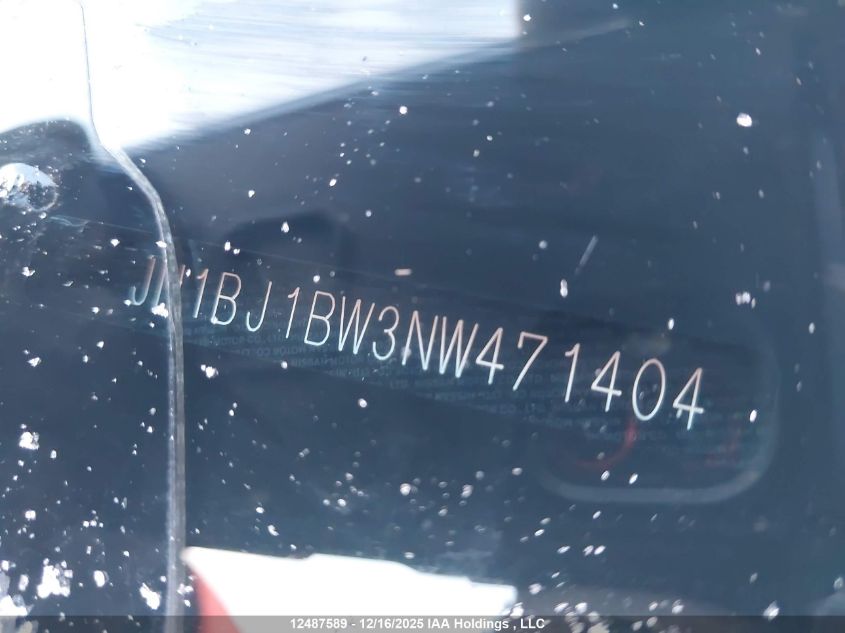 2022 Nissan Qashqai Sl/Sv VIN: JN1BJ1BW3NW471404 Lot: 12487589