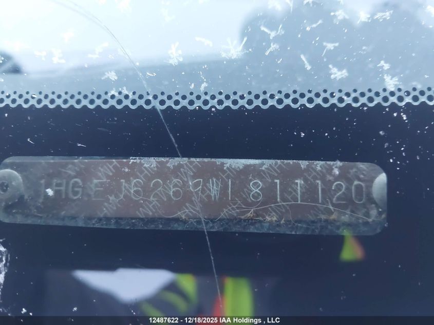 1998 Honda Civic Dx VIN: 1HGEJ6269WL811120 Lot: 12487622