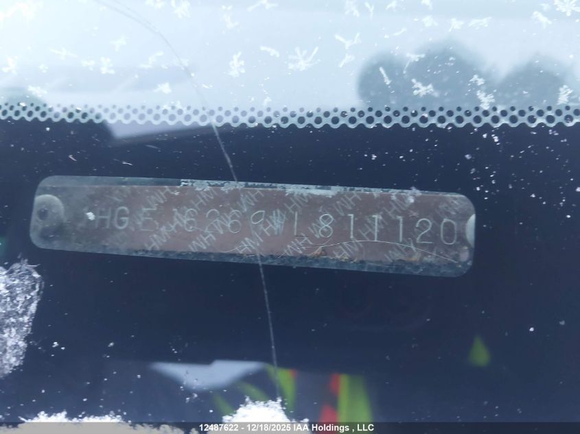 1998 Honda Civic Dx VIN: 1HGEJ6269WL811120 Lot: 12487622