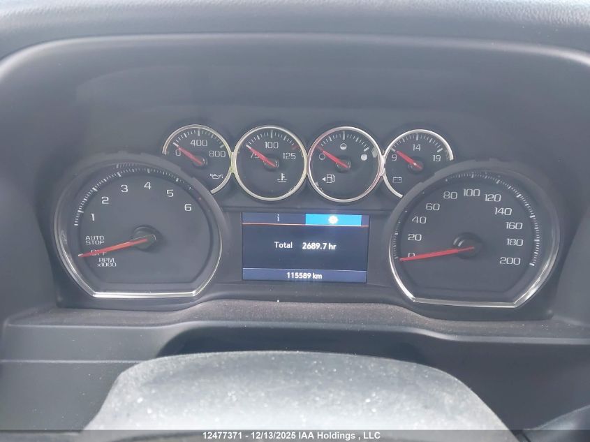 2019 Chevrolet Silverado 1500 Lt VIN: 1GCRYDED5KZ325759 Lot: 12477371X