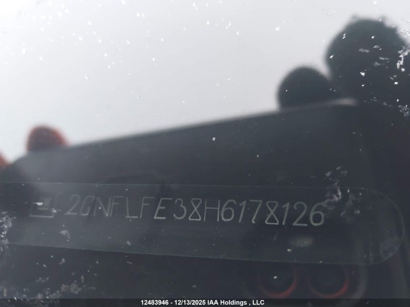 2017 Chevrolet Equinox 1Lt VIN: 2GNFLFE38H6178126 Lot: 12483946X