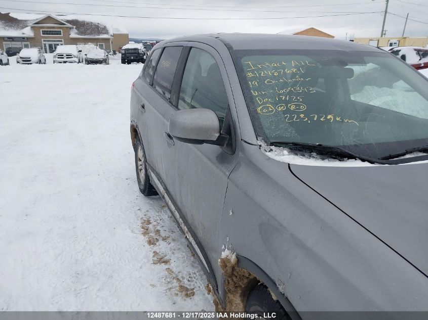 2019 Mitsubishi Outlander Es VIN: JA4AZ2A36KZ609343 Lot: 12487681