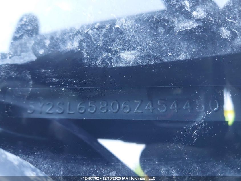 2006 Pontiac Vibe VIN: 5Y2SL65806Z454450 Lot: 12487702