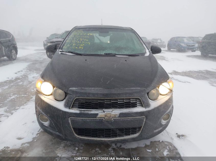 2014 Chevrolet Sonic Lt VIN: 1G1JC6EHXE4177340 Lot: 12487721