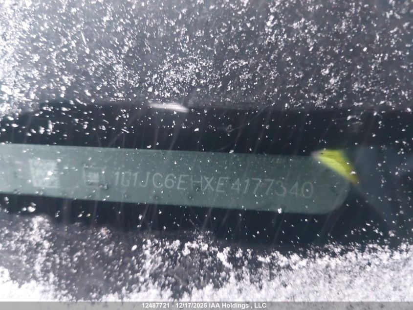 2014 Chevrolet Sonic Lt VIN: 1G1JC6EHXE4177340 Lot: 12487721