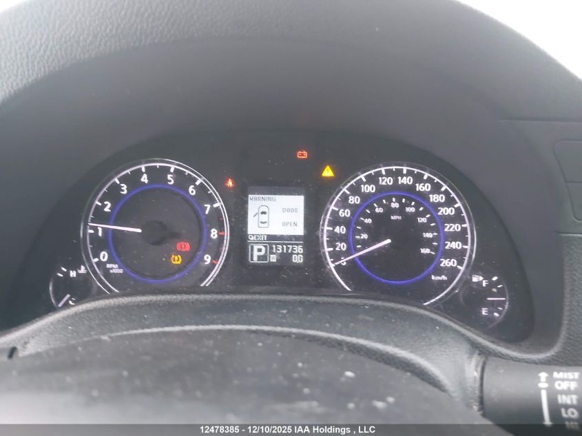 2010 Infiniti G37X VIN: JN1CV6AR9AM459619 Lot: 12478385X