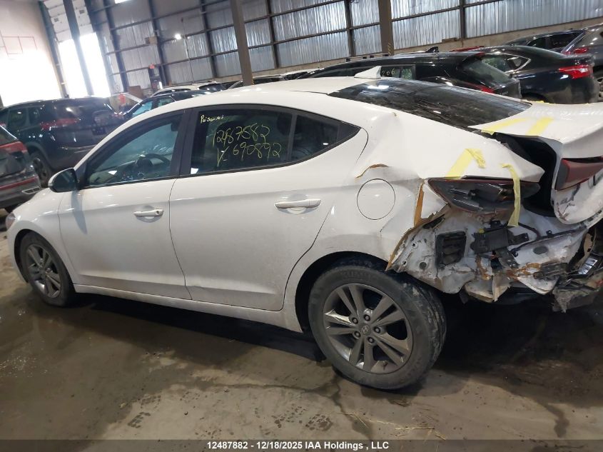 2018 Hyundai Elantra Gl VIN: KMHD84LF4JU690892 Lot: 12487882