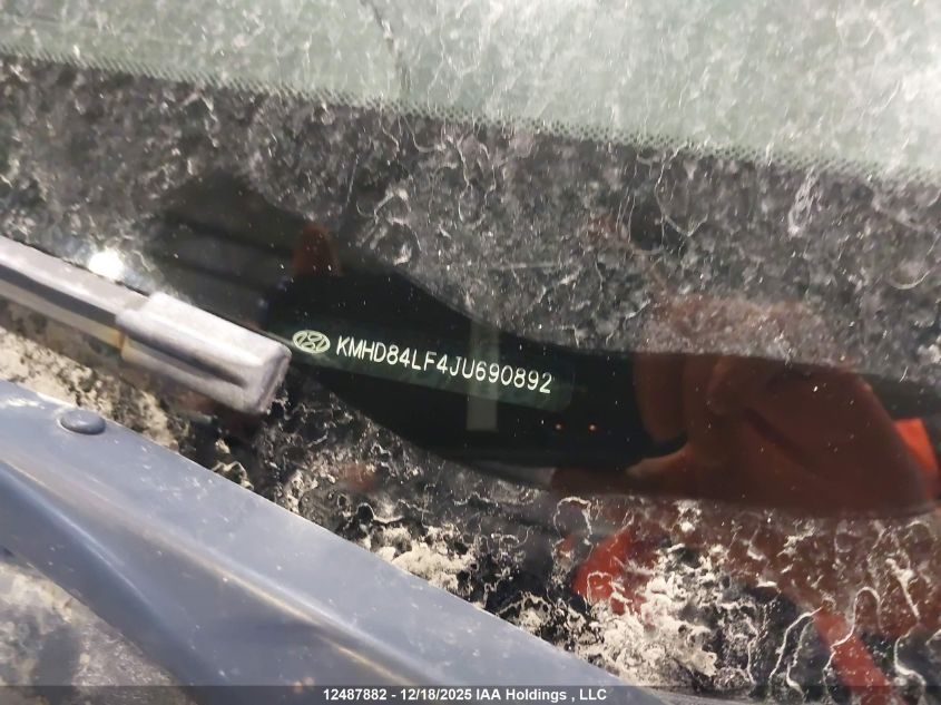 2018 Hyundai Elantra Gl VIN: KMHD84LF4JU690892 Lot: 12487882