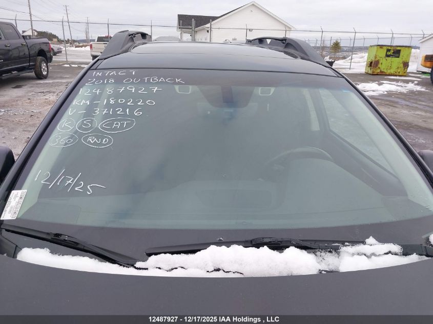 2018 Subaru Outback 2.5I Touring VIN: 4S4BSDGC4J3371216 Lot: 12487927