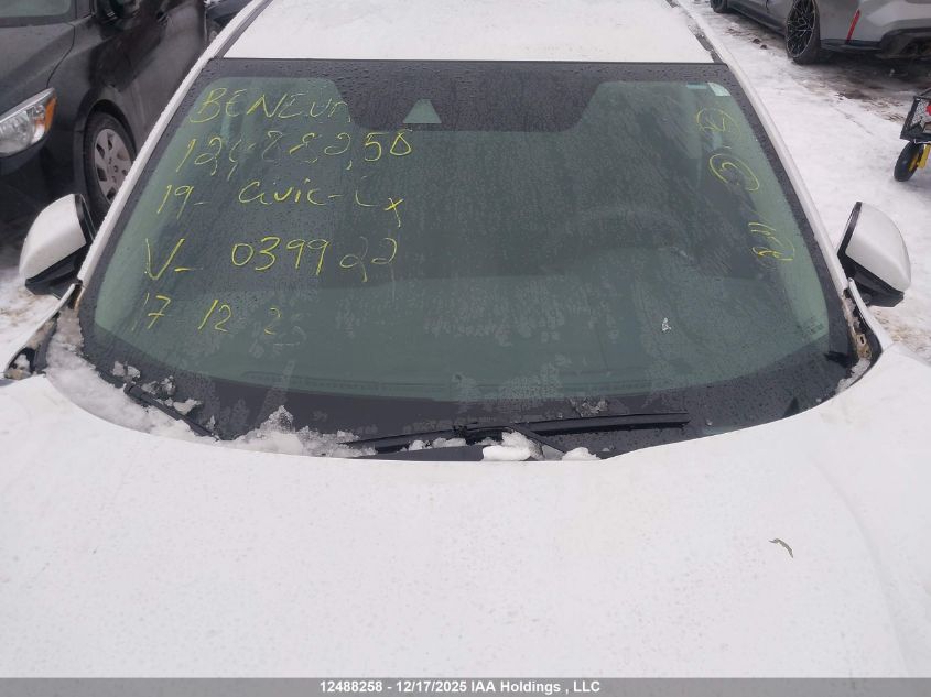 2019 Honda Civic Lx VIN: 2HGFC2F58KH039922 Lot: 12488258