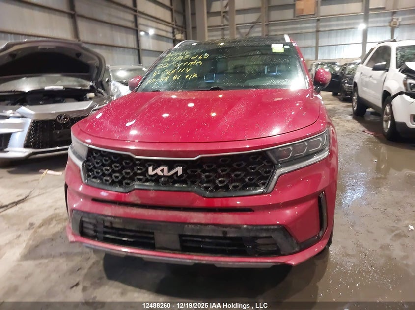 2022 Kia Sorento Hybrid VIN: KNDRMDLH4N5066114 Lot: 12488260