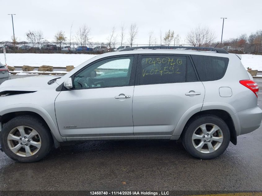2012 Toyota Rav4 Limited V6 VIN: 2T3DK4DV0CW074592 Lot: 12450740X