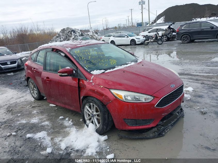 2016 Ford Focus Se VIN: 1FADP3K23GL303611 Lot: 12453663X