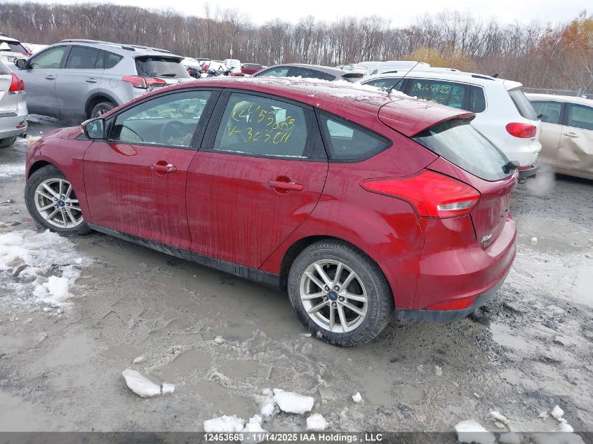 2016 Ford Focus Se VIN: 1FADP3K23GL303611 Lot: 12453663X
