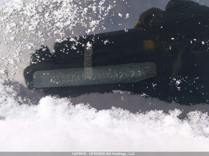 2010 Toyota Rav4 Sport V6 VIN: 2T3RK4DV2AW032671 Lot: 12479018X