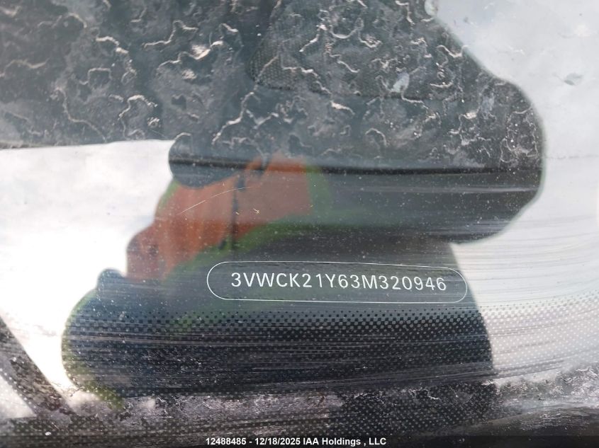2003 Volkswagen New Beetle Gls VIN: 3VWCK21Y63M320946 Lot: 12488485