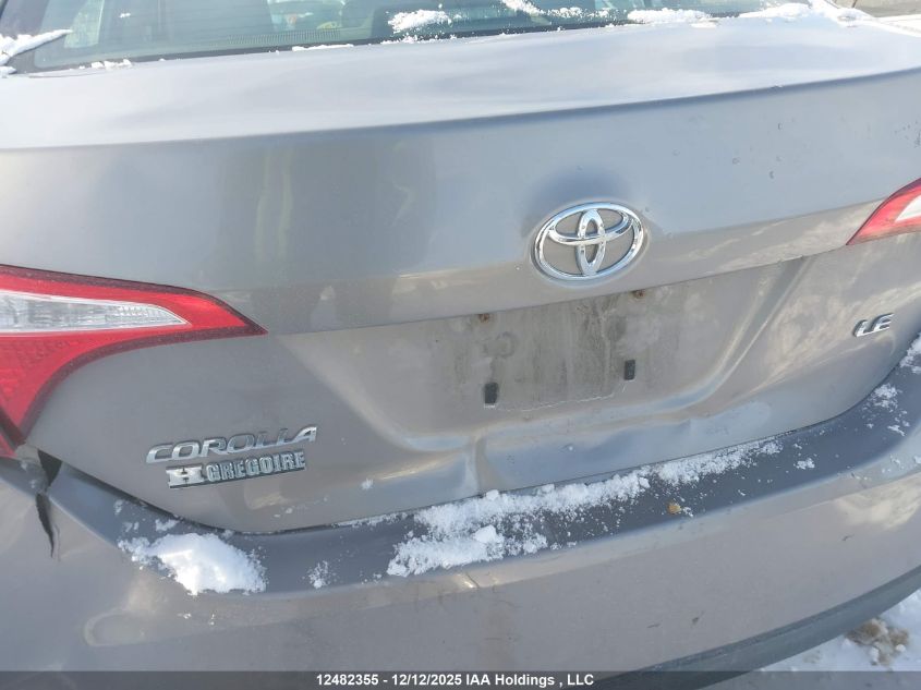 2016 Toyota Corolla Le VIN: 2T1BURHE6GC526070 Lot: 12482355X