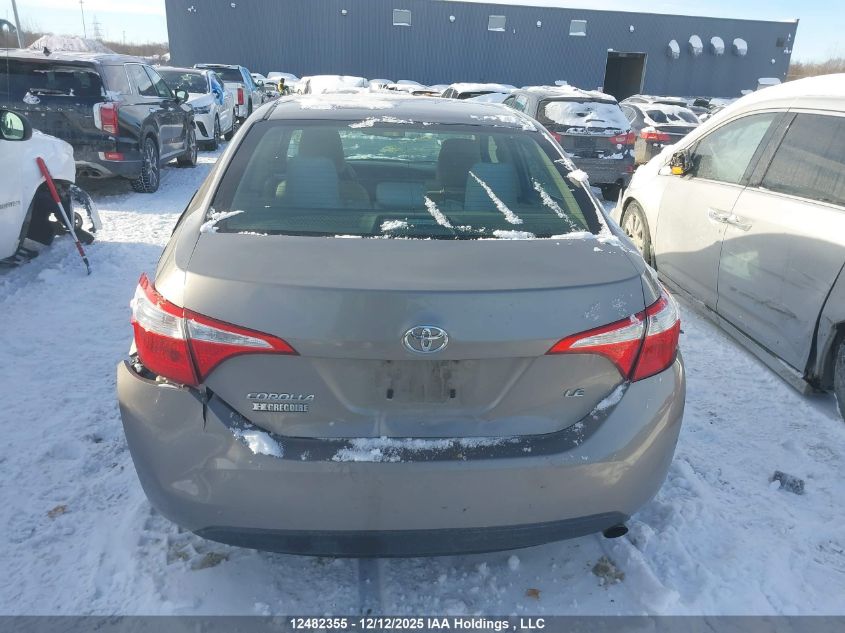 2016 Toyota Corolla Le VIN: 2T1BURHE6GC526070 Lot: 12482355X