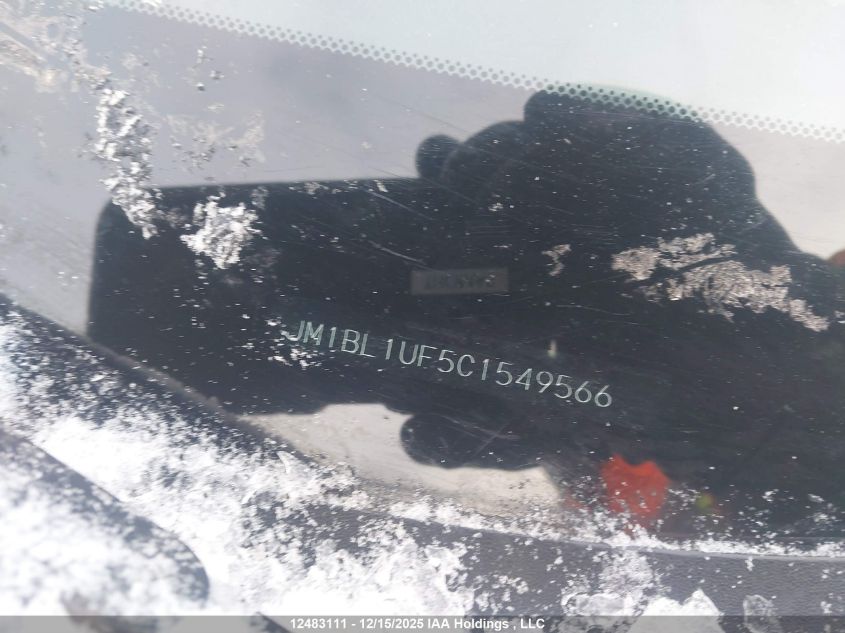 2012 Mazda Mazda3 Gx VIN: JM1BL1UF5C1549566 Lot: 12483111X