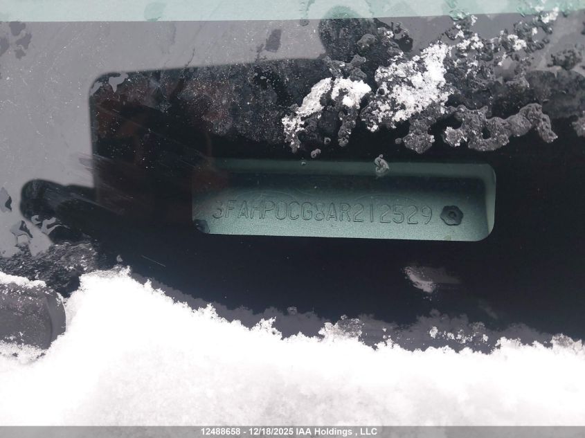 2010 Ford Fusion Sel VIN: 3FAHP0CG8AR212529 Lot: 12488658