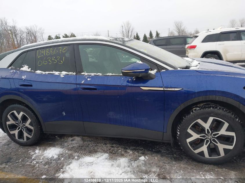 2022 Volkswagen Id.4 Pro VIN: WVGUNPE26NP063331 Lot: 12488670