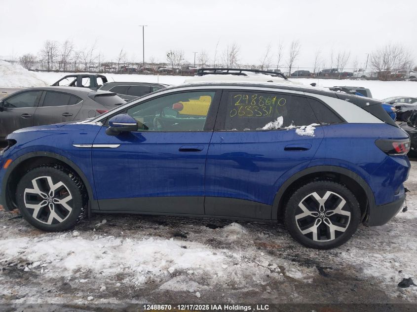 2022 Volkswagen Id.4 Pro VIN: WVGUNPE26NP063331 Lot: 12488670