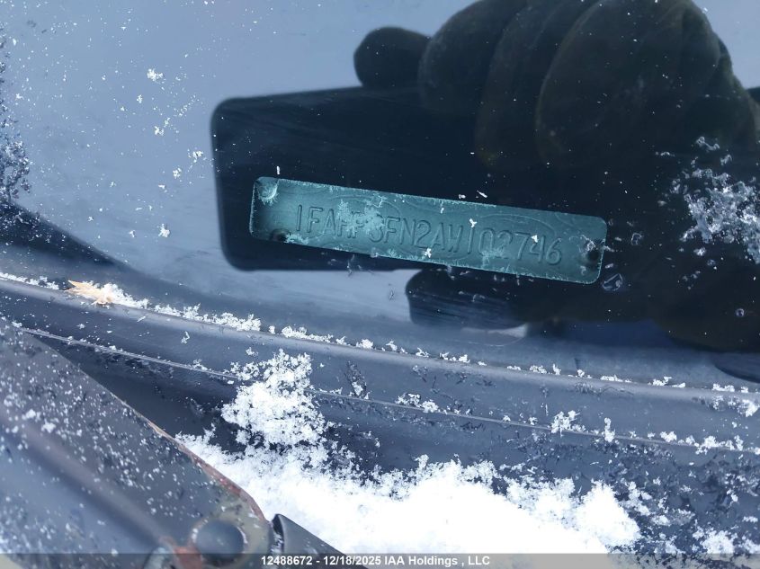 2010 Ford Focus Se VIN: 1FAHP3FN2AW102746 Lot: 12488672