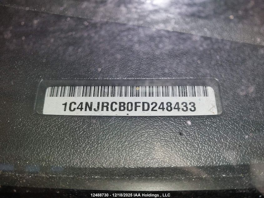 2015 Jeep Patriot Limited VIN: 1C4NJRCB0FD248433 Lot: 12488730