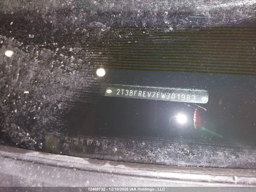 2015 Toyota Rav4 Le VIN: 2T3BFREV7FW301983 Lot: 12488732