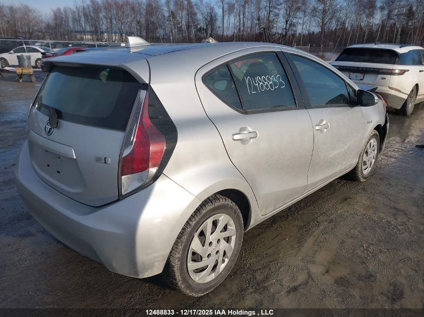 JTDKDTB32F1106877 2015 TOYOTA PRIUS C photo no. 4