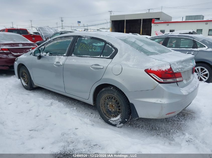 2014 Honda Civic Lx VIN: 2HGFB2F4XEH016446 Lot: 12488920