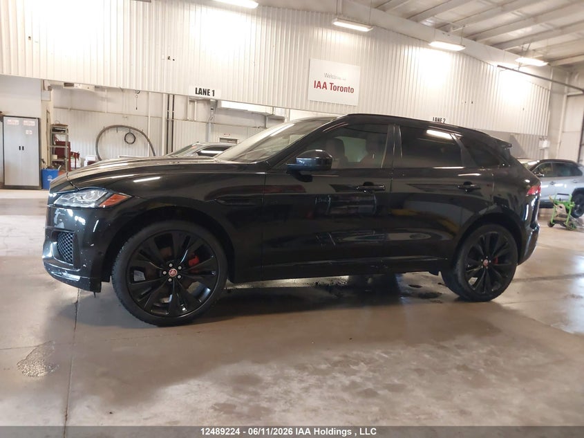 2017 Jaguar F-pace 3.0 Black Lot 111012489224 Vin SADCM2BV5HA091900